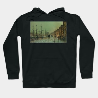 Glasgow Docks by John Atkinson Grimshaw Hoodie